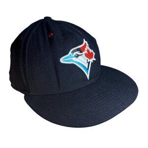 Toronto Blue Jays Hat Nike True Snapback Embroidered Logo Black Red & Blue